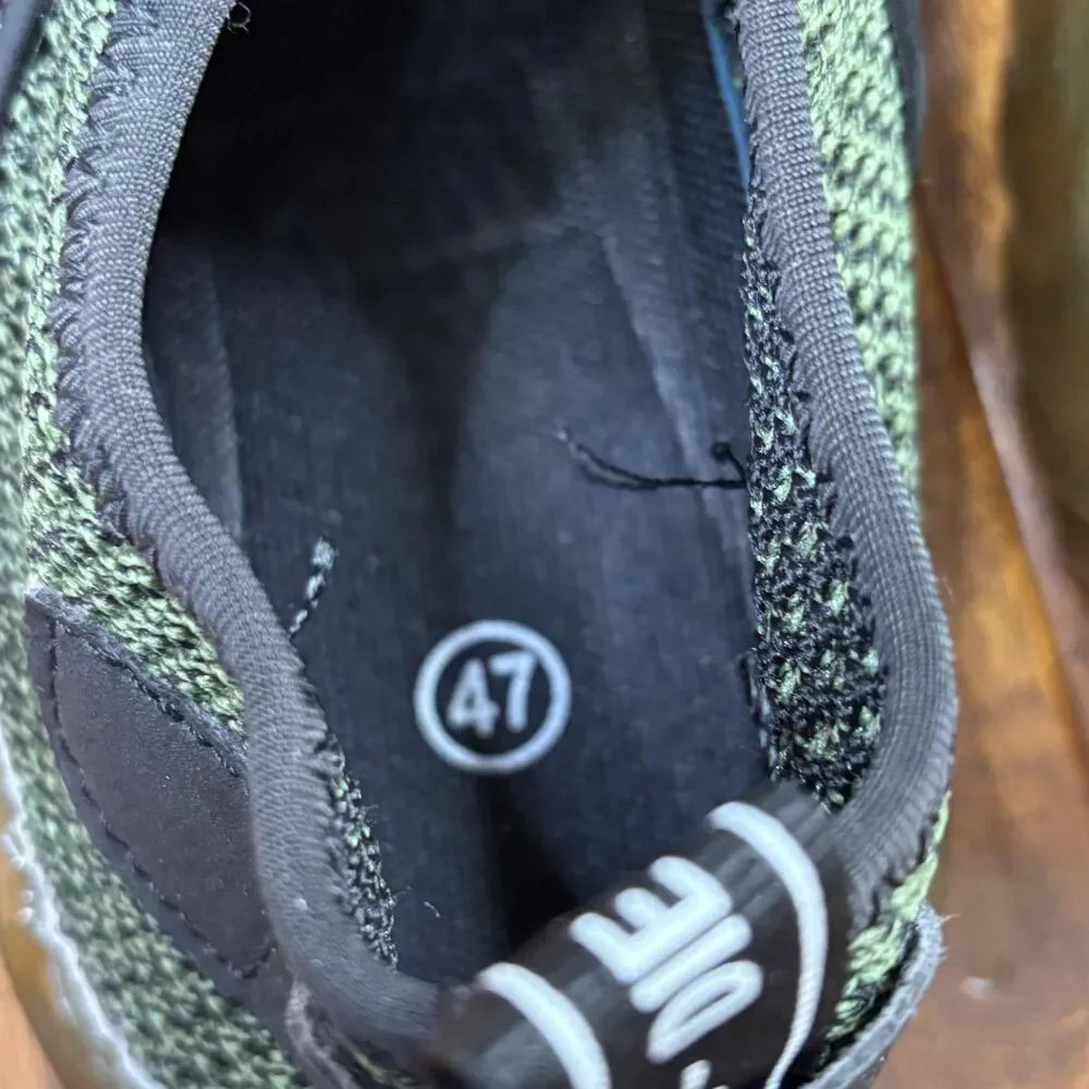 Adidas Shoes Mens Size 13‎ Green Mesh Low Top Sneakers Die Weltmarke Steel Toe